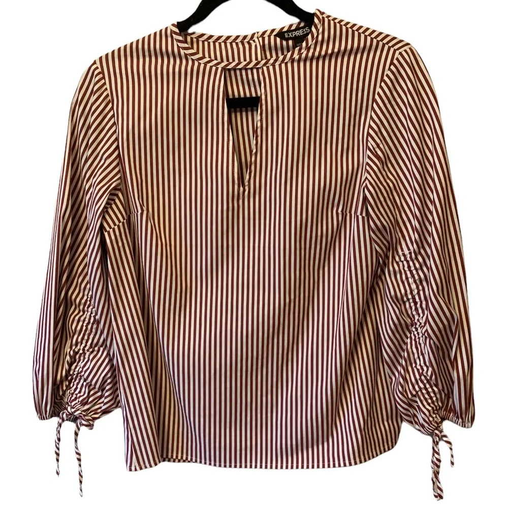EXPRESS Striped Shift Top | Sz S - Picture 1 of 5